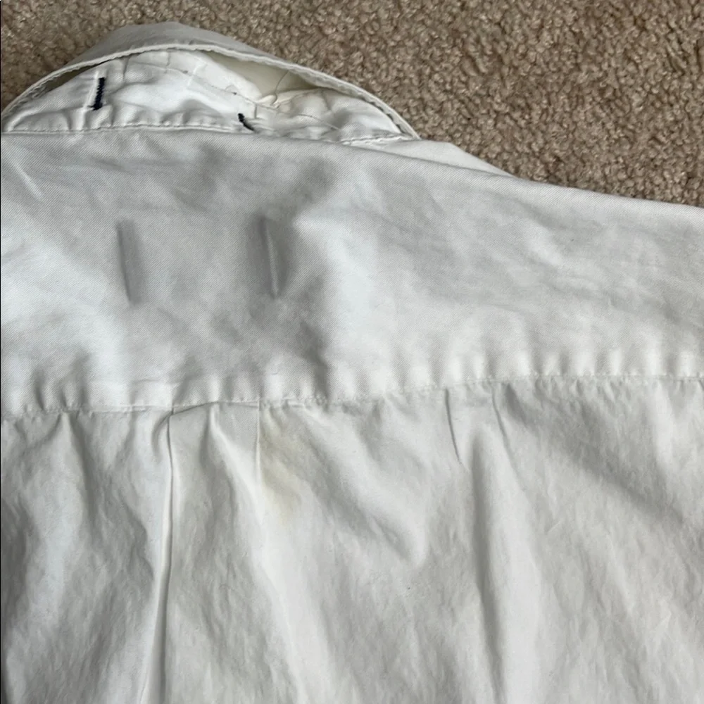 Chaps White Casual Button Down Shirt with Pointed Collar - Picture 8 of 8